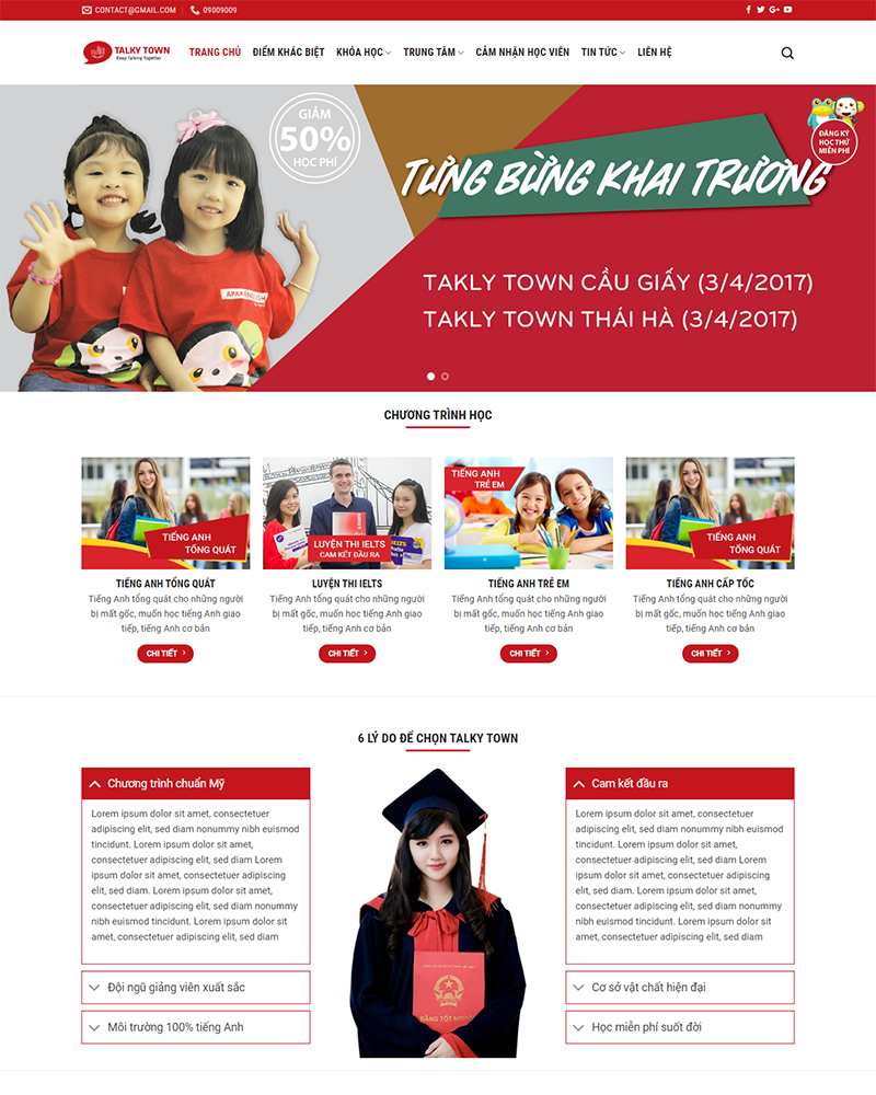Thiết kế website elearning tại Quảng Ngãi
